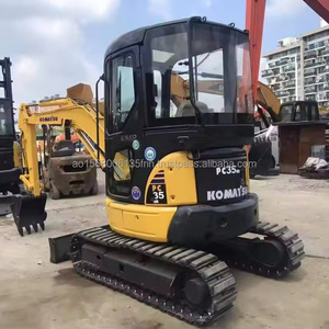 mini used komatsu pc35 crawler excavator machine 3.5 ton pc 35 excavadora pc35mr 2 price new