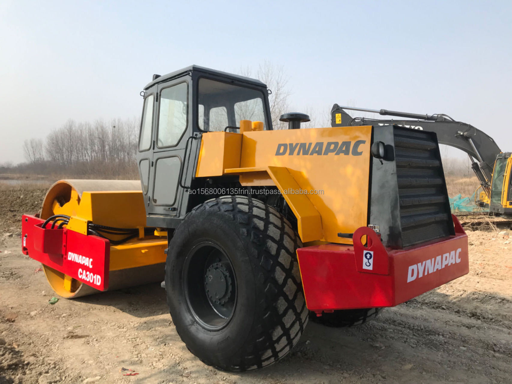 good quality Dynapac ca301d ca25 ca30 used Road roller/Reasonable price 12 ton 14 ton Dynapac ca301 road roller