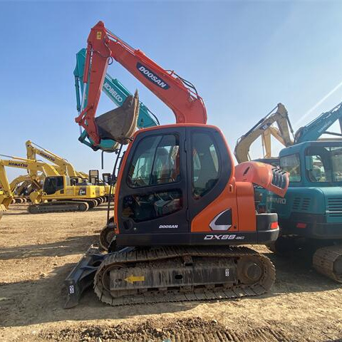 Original made doosan dx88-9 crawler mini excavator with dozer doosan dx88 dx80 dx60 for sale