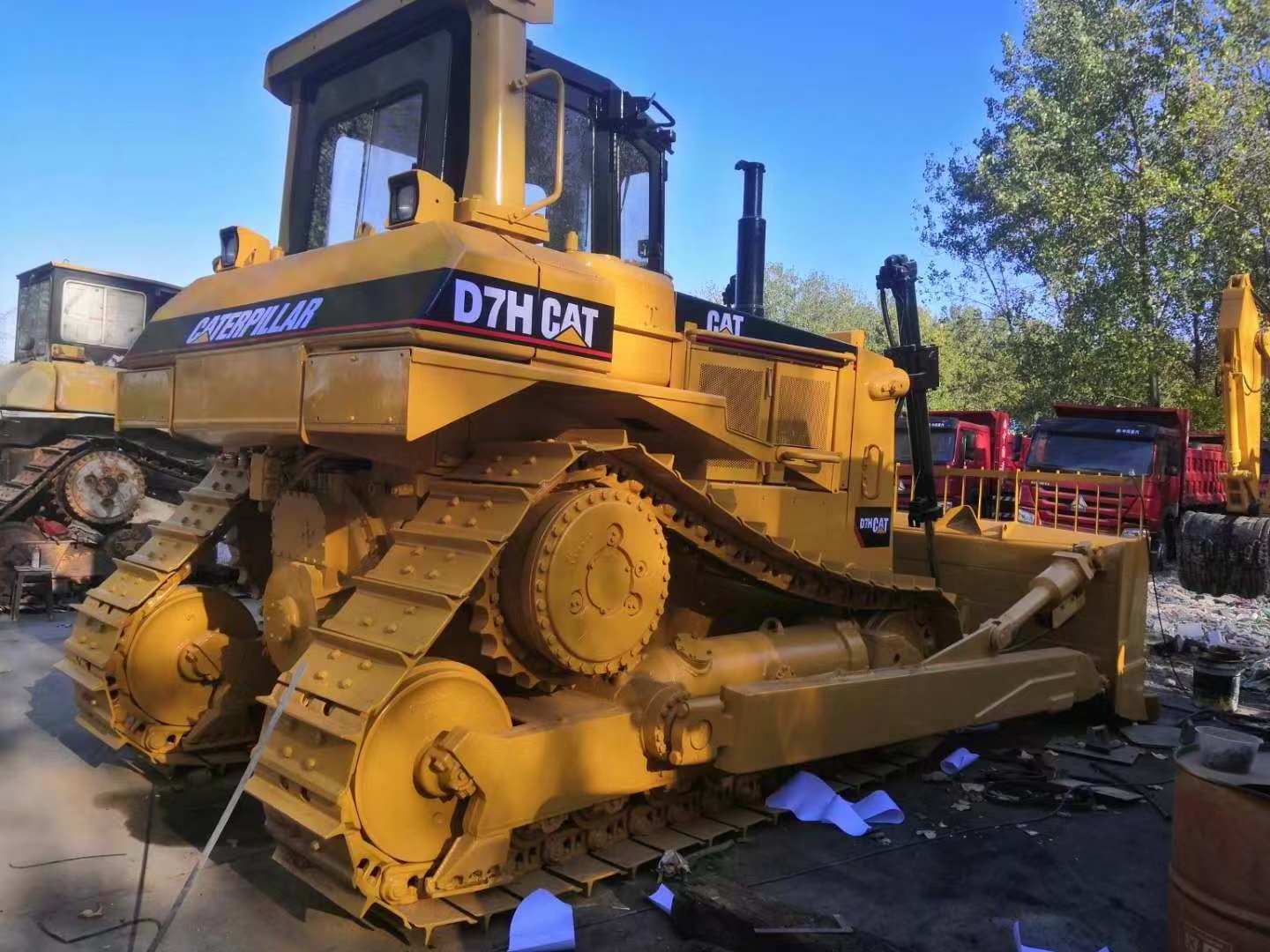 Second Hand Caterpillar CAT D7H  D7G D7R Bulldozer, Used CAT D7H Japan import in good condition