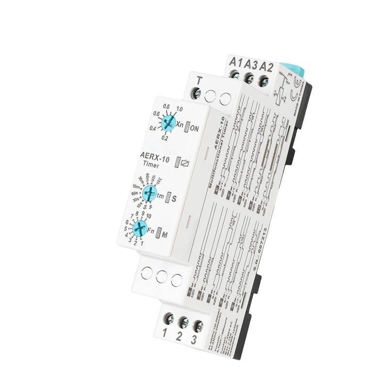 AOASIS 150-260VAC/24VDC/AC AERX-10 Multi-function Time relay with ON/OFF delay time switch