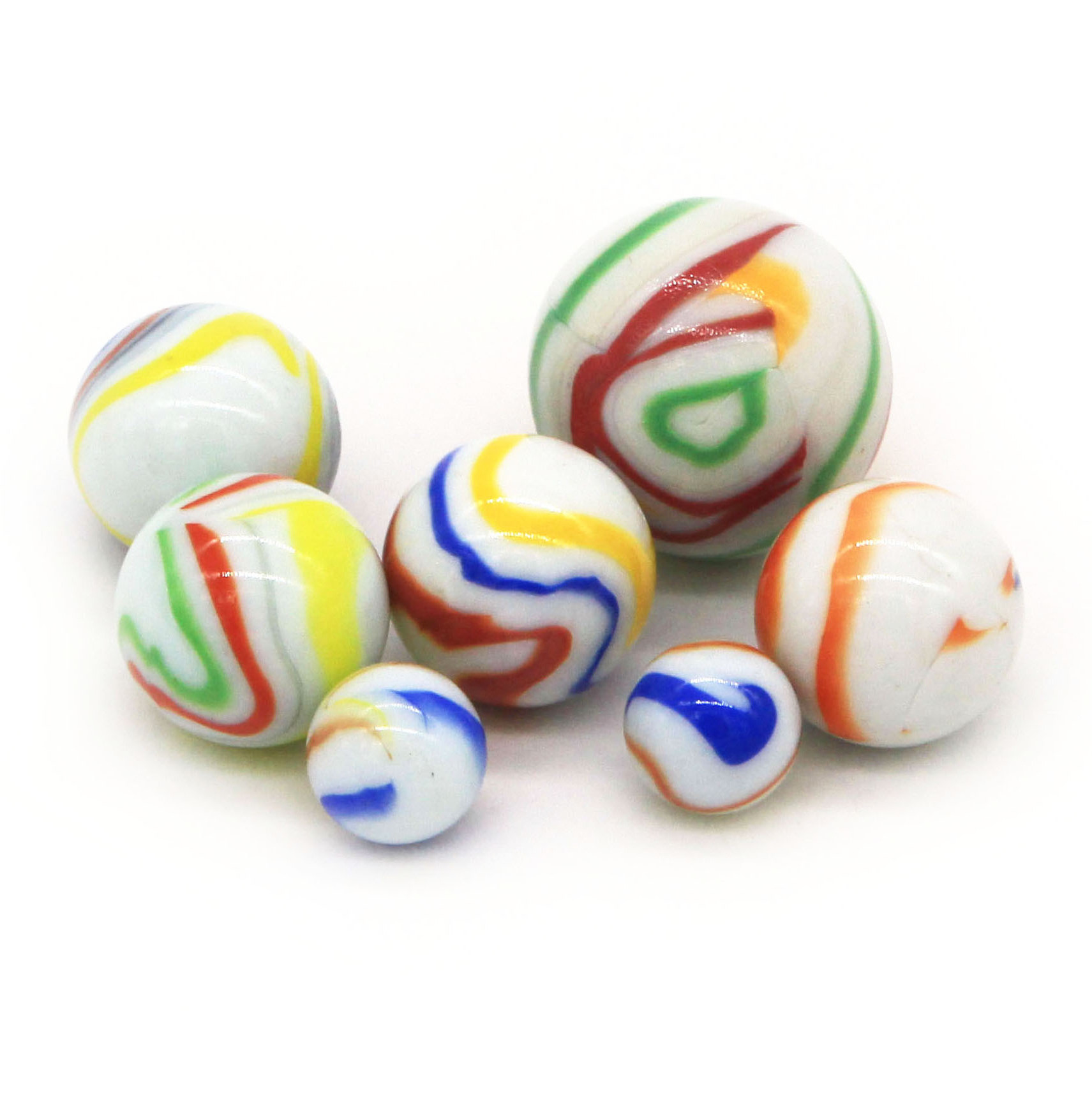 Opal solid white color glass marble ball for chessman toy