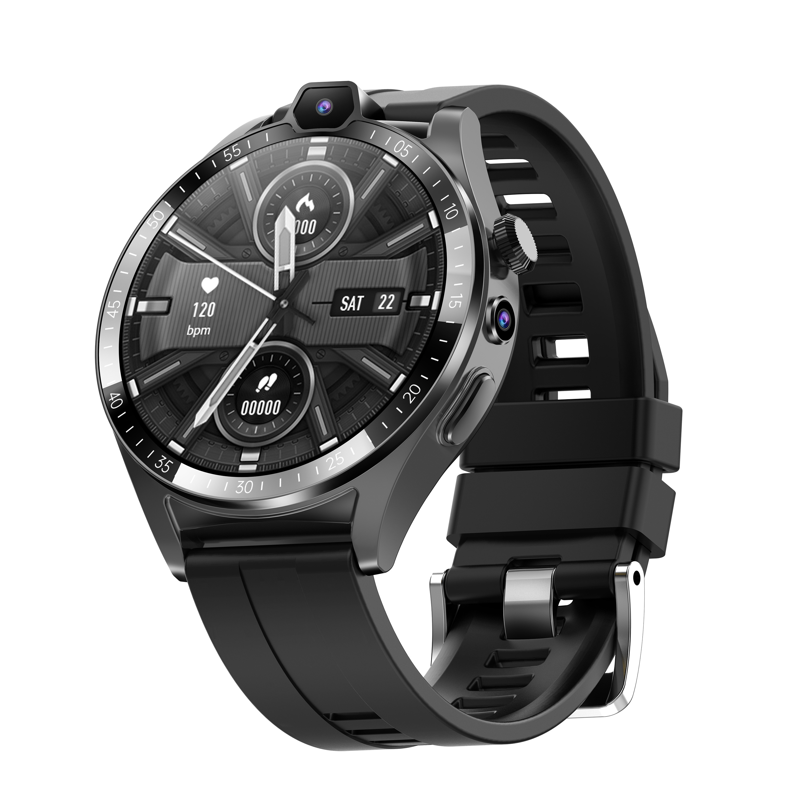 Best Quality Android Wrist Watch NFC  Large Capacity T1 Smart Electronics 1.43 Dual Camera 4G Smart Watch Sports Dual Camera Gam