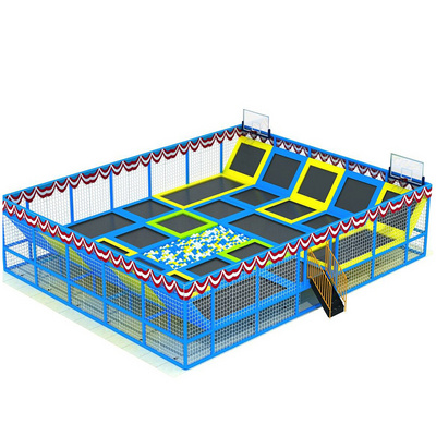 Small Trampolines Park Ninja Warrior Course Foam Pit Trampoline Indoor Playground Indoor Trampoline For Kids