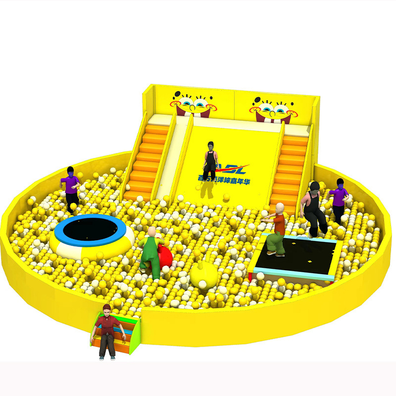 Small Trampolines Park Ninja Warrior Course Foam Pit Trampoline Indoor Playground Indoor Trampoline For Kids