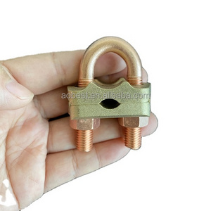 AOBEST Good quality cheap price Grounding Rod Copper U Bolt Clamp