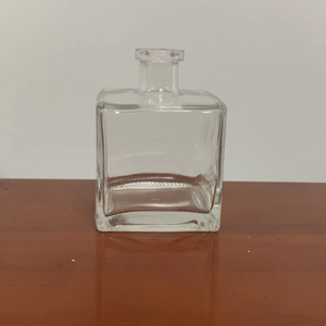 Wholesale Factory Supply Thick Bottom 100ml 200ml 500ml Rectangle Square Flint Glass Perfume Bottle