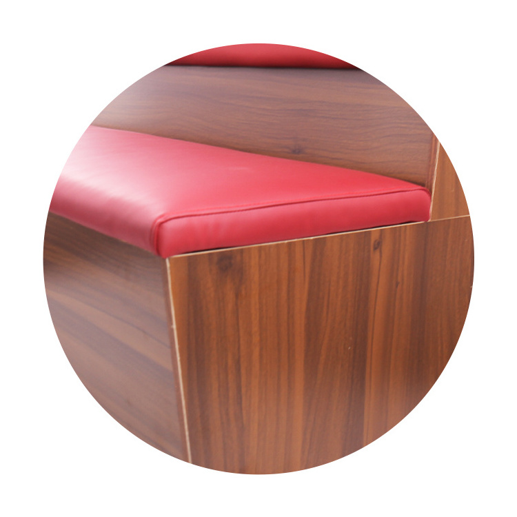 Commercial Furniture Modern Light Luxury Furniture Coffee Chair Wooden Bar Sofa Restaurant Booth Seating