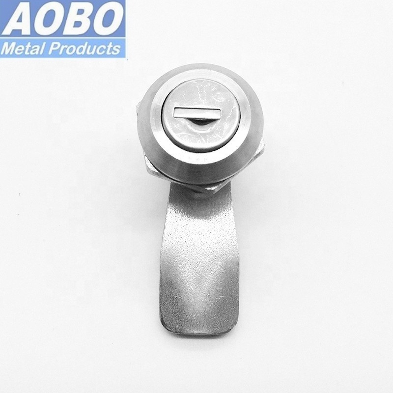 Stainless Steel High Security Electric Locker Cabinet Panel Lock Metal Key Tubular Cylinder Cam Lock