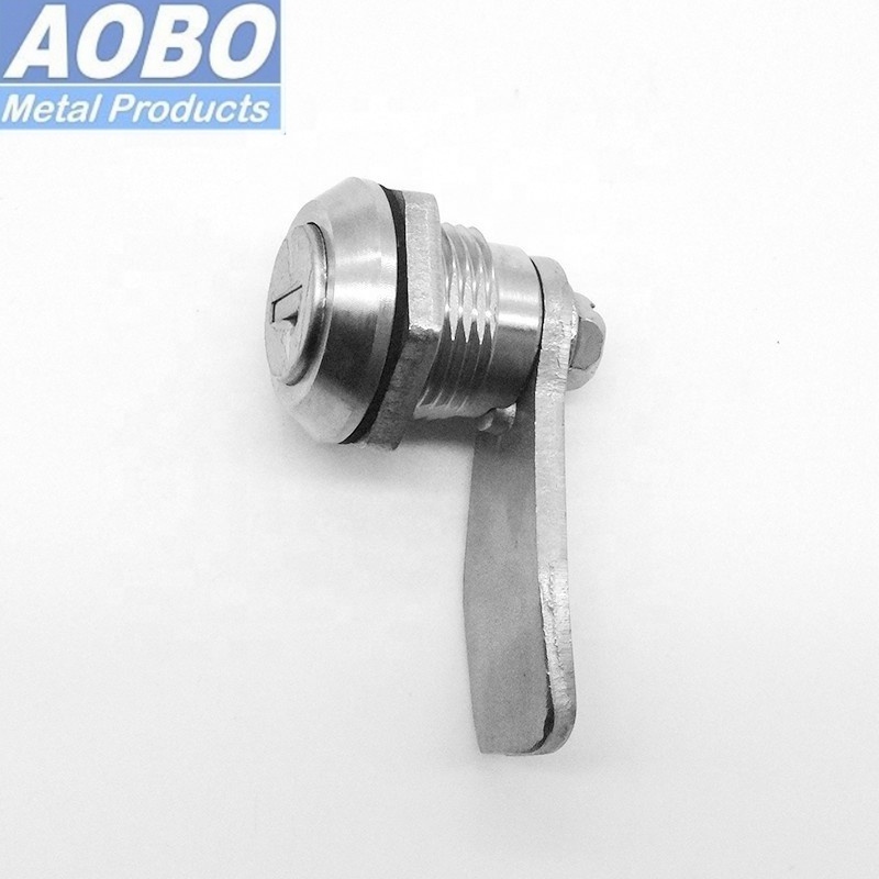 Stainless Steel High Security Electric Locker Cabinet Panel Lock Metal Key Tubular Cylinder Cam Lock