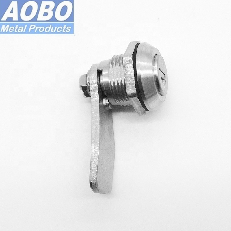 Stainless Steel High Security Electric Locker Cabinet Panel Lock Metal Key Tubular Cylinder Cam Lock