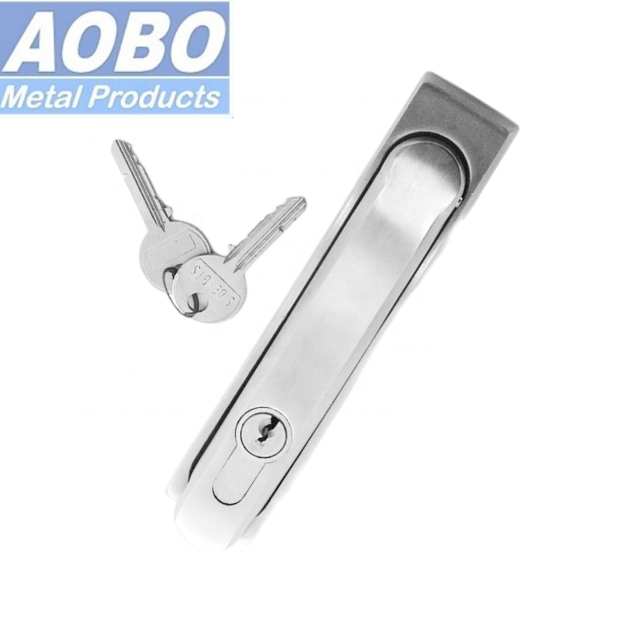 Stainless Steel Swing Flush Door Handle Lock for Electronic Cabinet