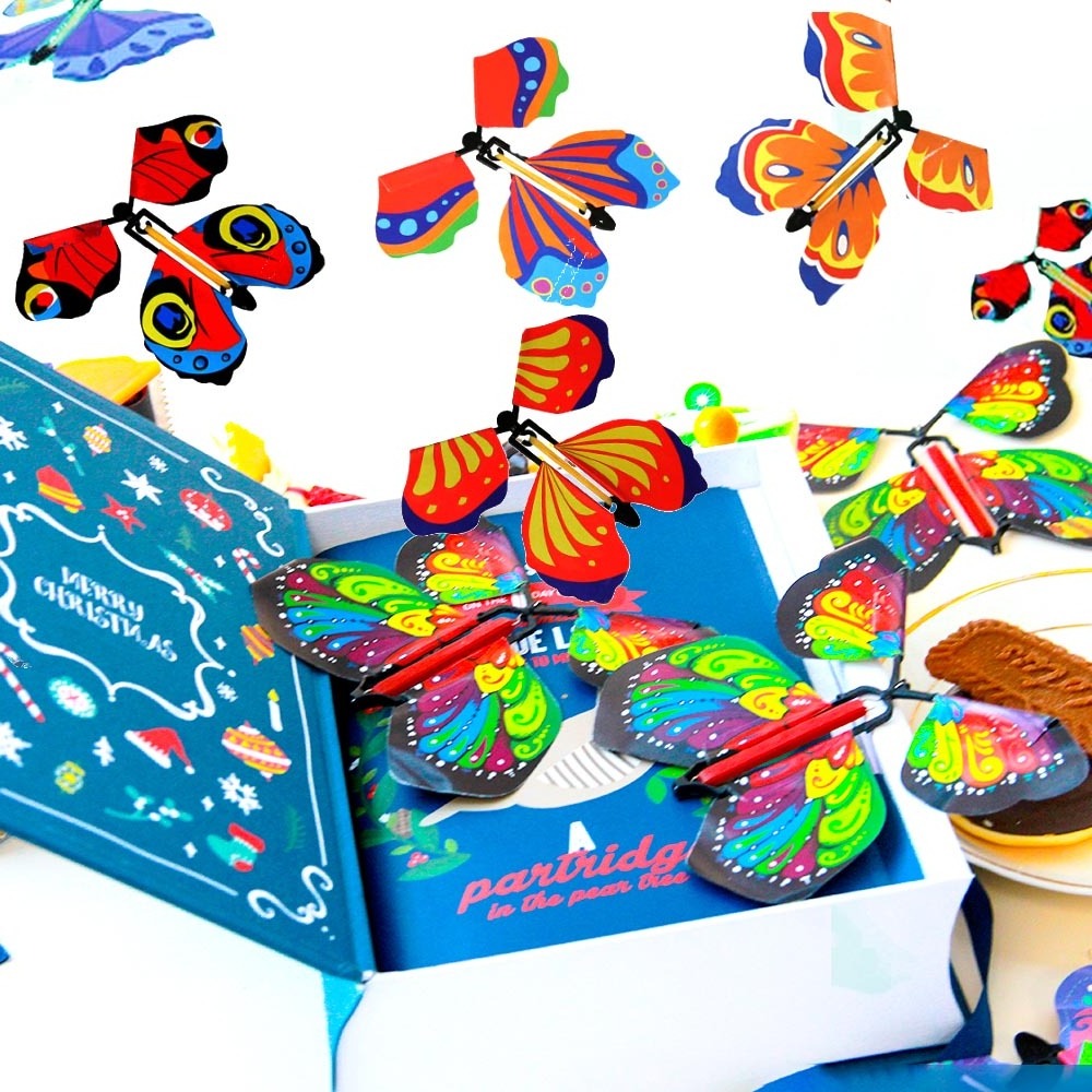 Exploding  Surprise Explosion Bounce Magic Flying Paper Butterfly For Surprise Boxes,magic butterfly flying cake decoration