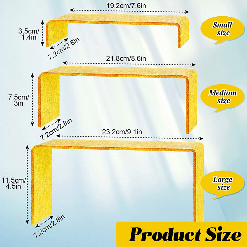 Custom Size Acrylic Display Risers Showcase Shoe Display Shelf Jewelry Purse Display Stand for Retail Stands