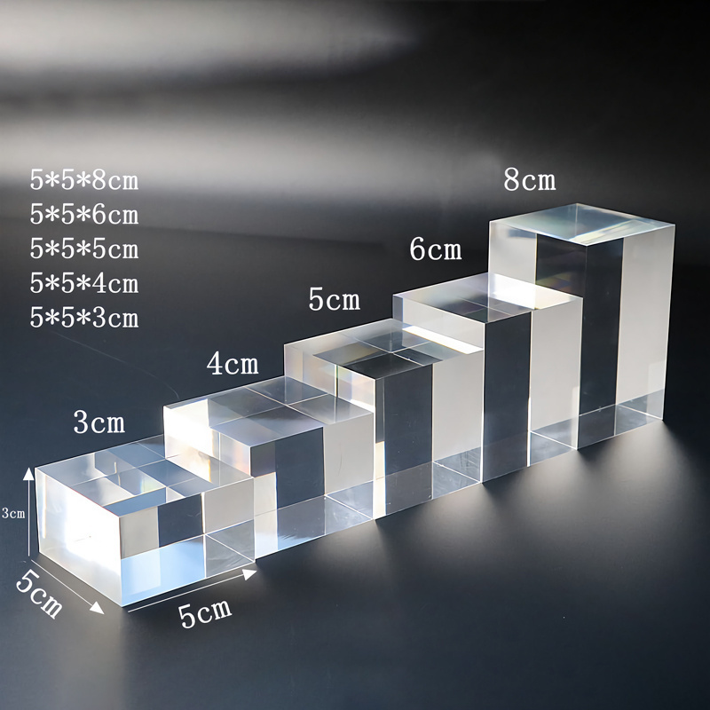 Engraved Solid Transparent Acrylic Block Display lucite Acrylic Logo Blocks