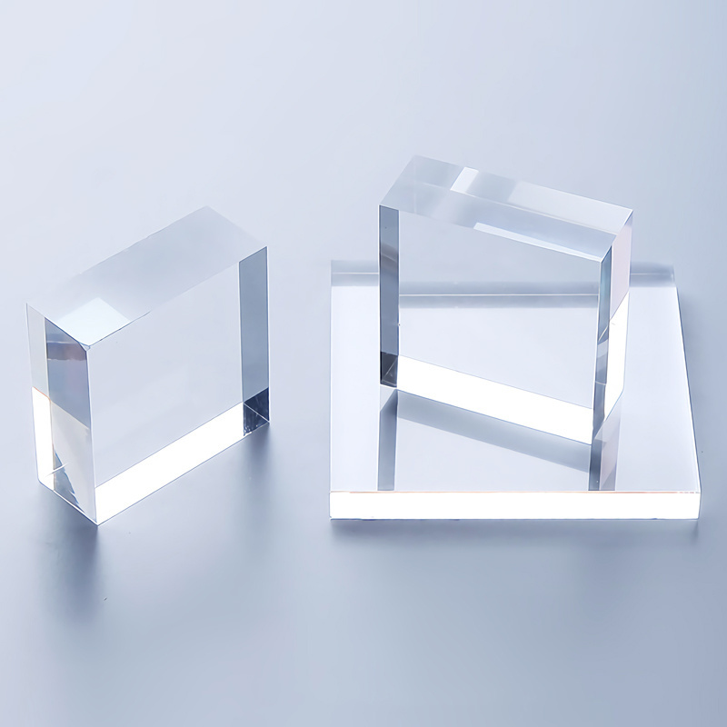 Engraved Solid Transparent Acrylic Block Display lucite Acrylic Logo Blocks