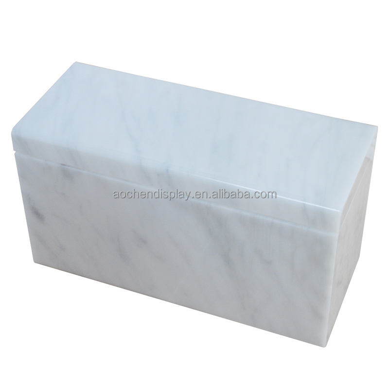 Marble Eyelash Storage Organizer Acrylic Lash Tile Palette Box for Eyelash Studio