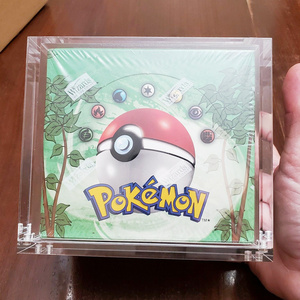 Pokemon playing cards booster box magnetic lid acrylic display case pokemon TCG booster box