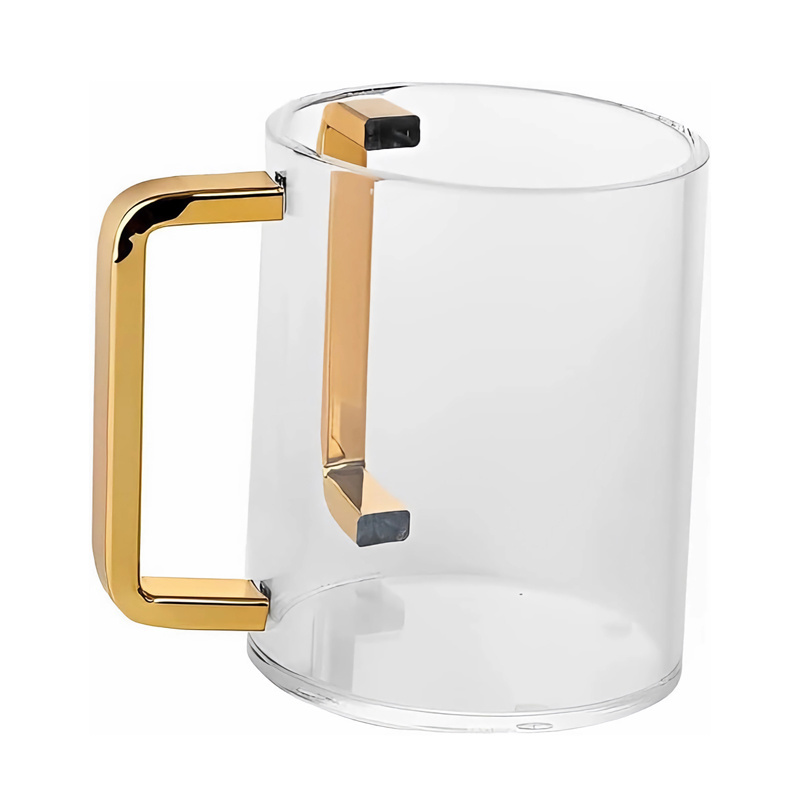 New Design Jewish Hand Washing Ritual Modern Style Lucite Wash Cup White with Gold Handles/Judaica Acrylic Wash Cup