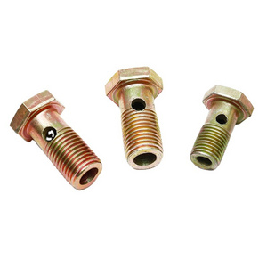 Custom Banjo Bolt Fitting M10 Brake Hose Banjo Parts Bolt Fitting Carbon Steel Hydraulic Banjo Hex oil pipe connector