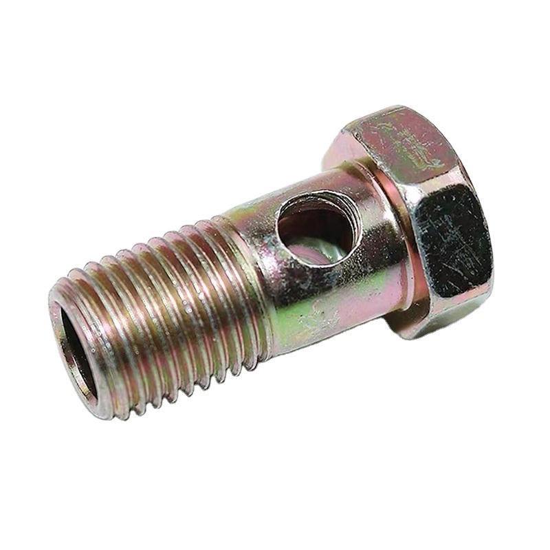 Custom Banjo Bolt Fitting M10 Brake Hose Banjo Parts Bolt Fitting Carbon Steel Hydraulic Banjo Hex oil pipe connector