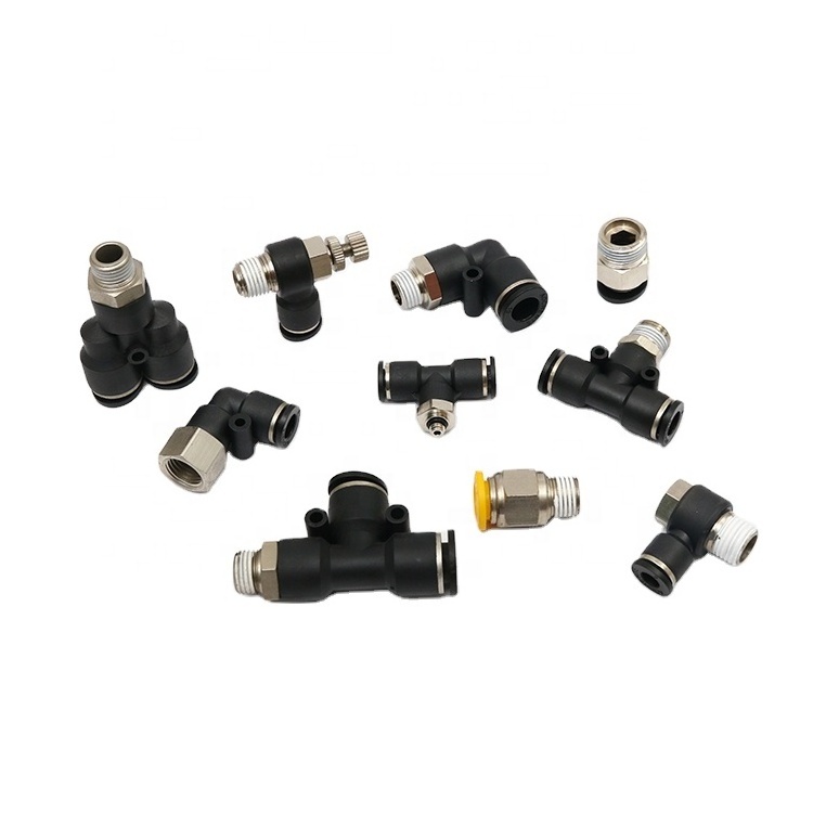 Plastic pipe fittings One touch Union air hose push in quick connect pipe fittings plastic pneumatic connector