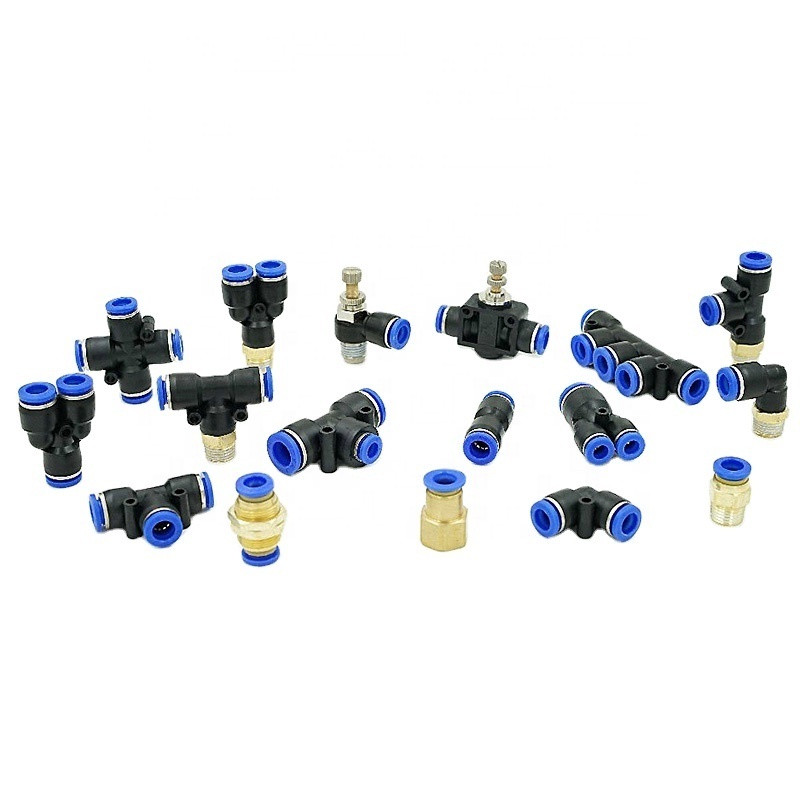 Plastic pipe fittings One touch Union air hose push in quick connect pipe fittings plastic pneumatic connector