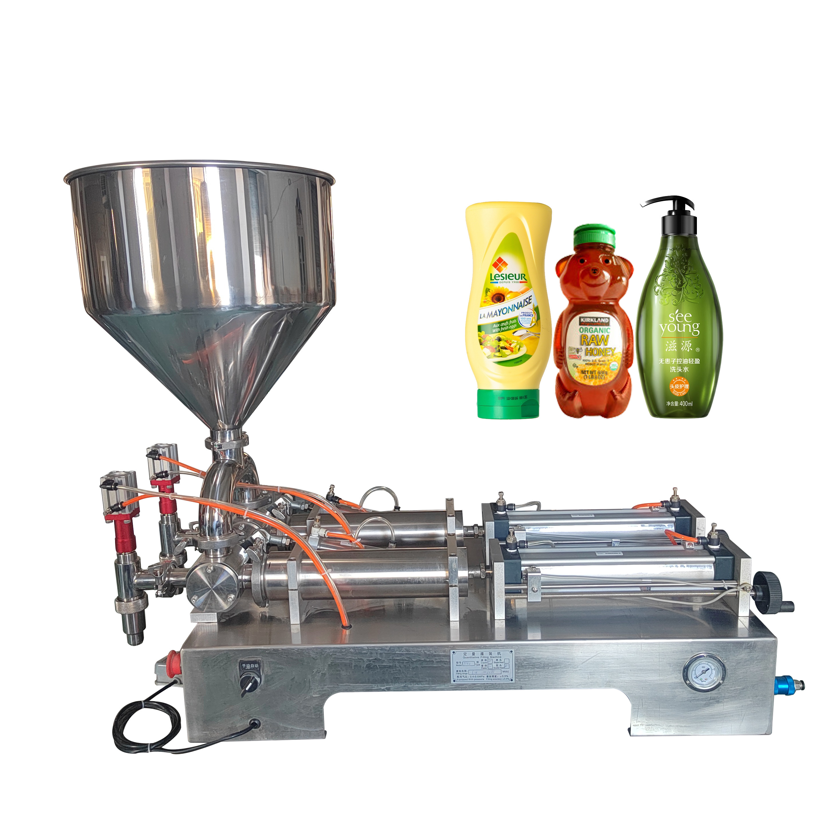 Honey filling machine peanut butter filling anti drip nozzle suitable for industrial washing products