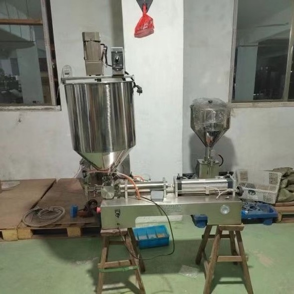 AOC Mixng Piston Shampoo Cosmetic Cream Small Bottle Honey Semi Automatic Horizontal Pneumatic Jam Liquid Paste Filling Machine