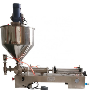 A 1000ML paste mixing and filling machine  cream  yogurt cosmetic juice pieces of fruit filling machine