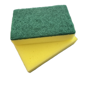 Kitchen Dish Cleaning green Scouring Pad Sponge Scrubber