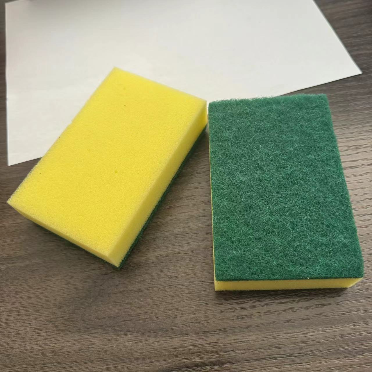 Kitchen Dish Cleaning green Scouring Pad Sponge Scrubber