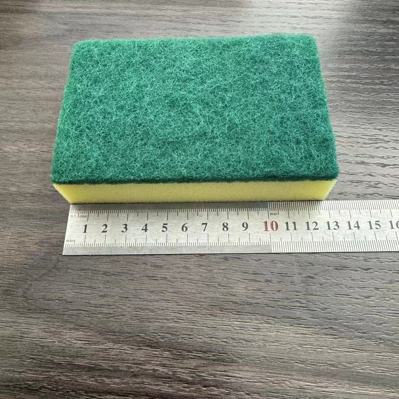 Kitchen Dish Cleaning green Scouring Pad Sponge Scrubber