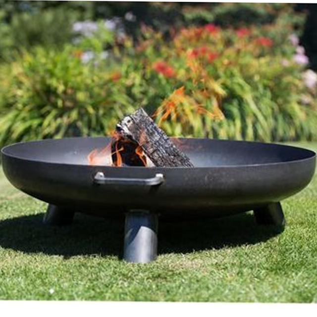 Fire Pit With Three Legs Outdoor BBQ Grill Firepits