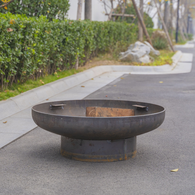 Customized Carbon round BBQ Steel Fire Pit bowl for outdoor