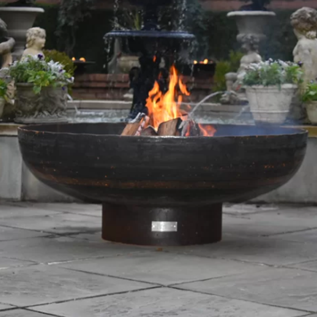 Custom stainless steel outdoor fire pit bowl