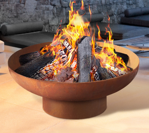 custom carbon steel fire bowl outdoor fire pit