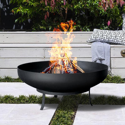 High Temperature black Paint outdoor fire pit bowl