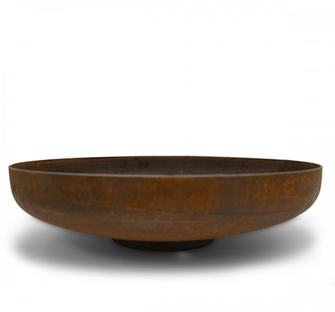 corten steel fire bowl outdoor fire pit BBQ