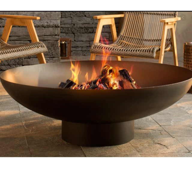 Amazon Hot Sale Metal Fire Pit Bowl Corten Steel Fire Pit For Outdoor Garden Patio Deck Fireplace Setting