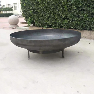 new design factory 80cm custom steel outdoor fire pit bowl