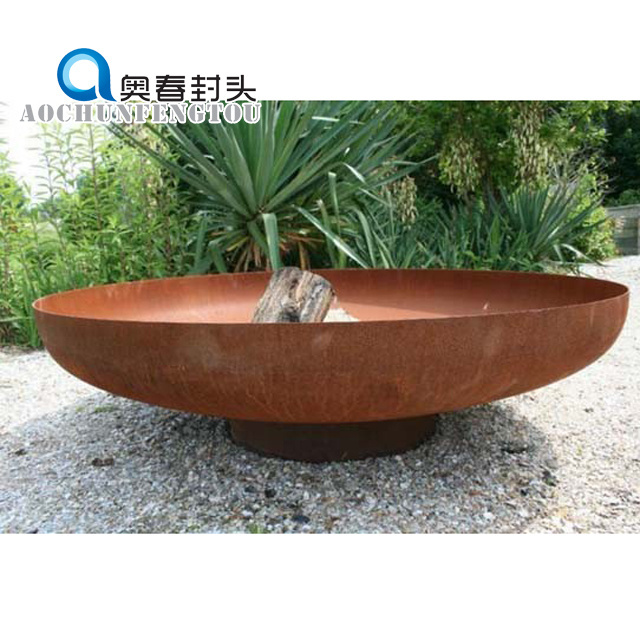 Custom steel round fire pit fire bowl outdoor