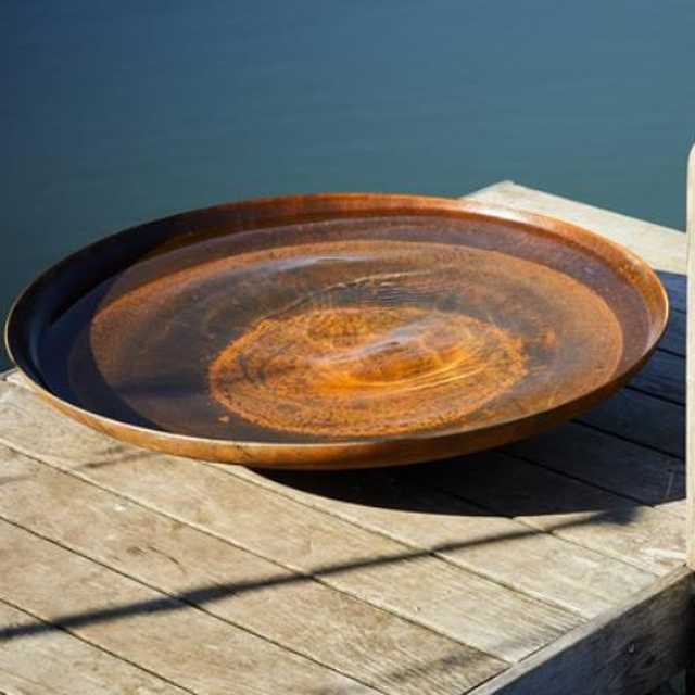 Best selling Corten Steel Garden Water Bowl water pond