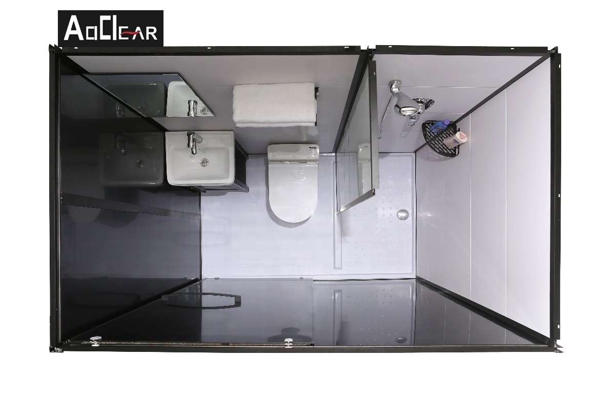 Indoor outdoor shower room and toilet combo all in one portable bathroom units kit