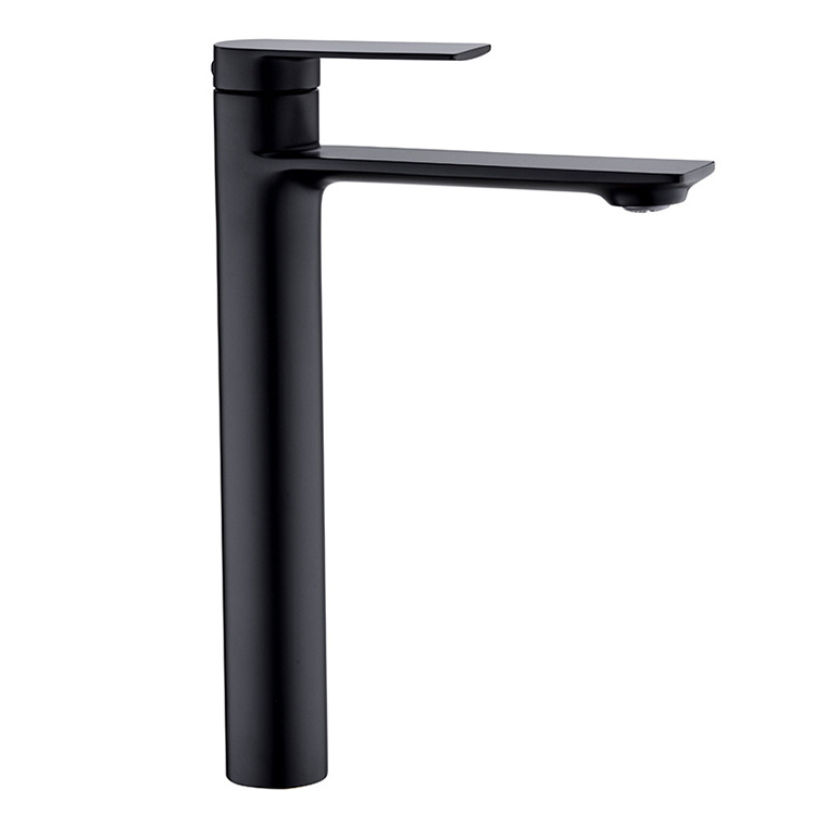 Modern style black red single handle kitchen tap deck mounted sink basin mixer faucet for bathroom