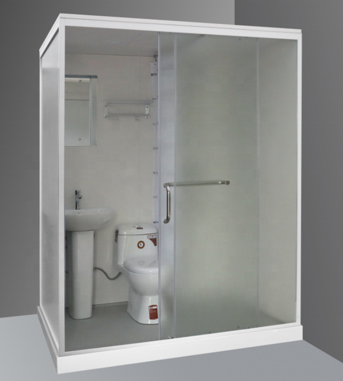 Integrated complete all-in-one modular prefab bathroom pods with toilet shower combo