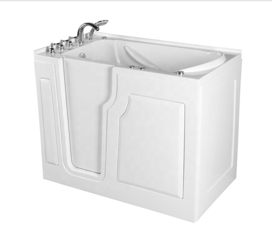 Corner acrylic walk in tub shower combo bathtub for elderly with shower