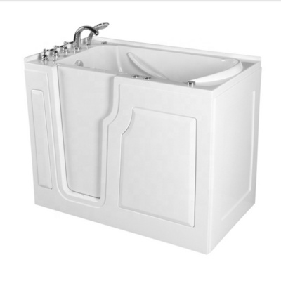 Corner acrylic walk in tub shower combo bathtub for elderly with shower