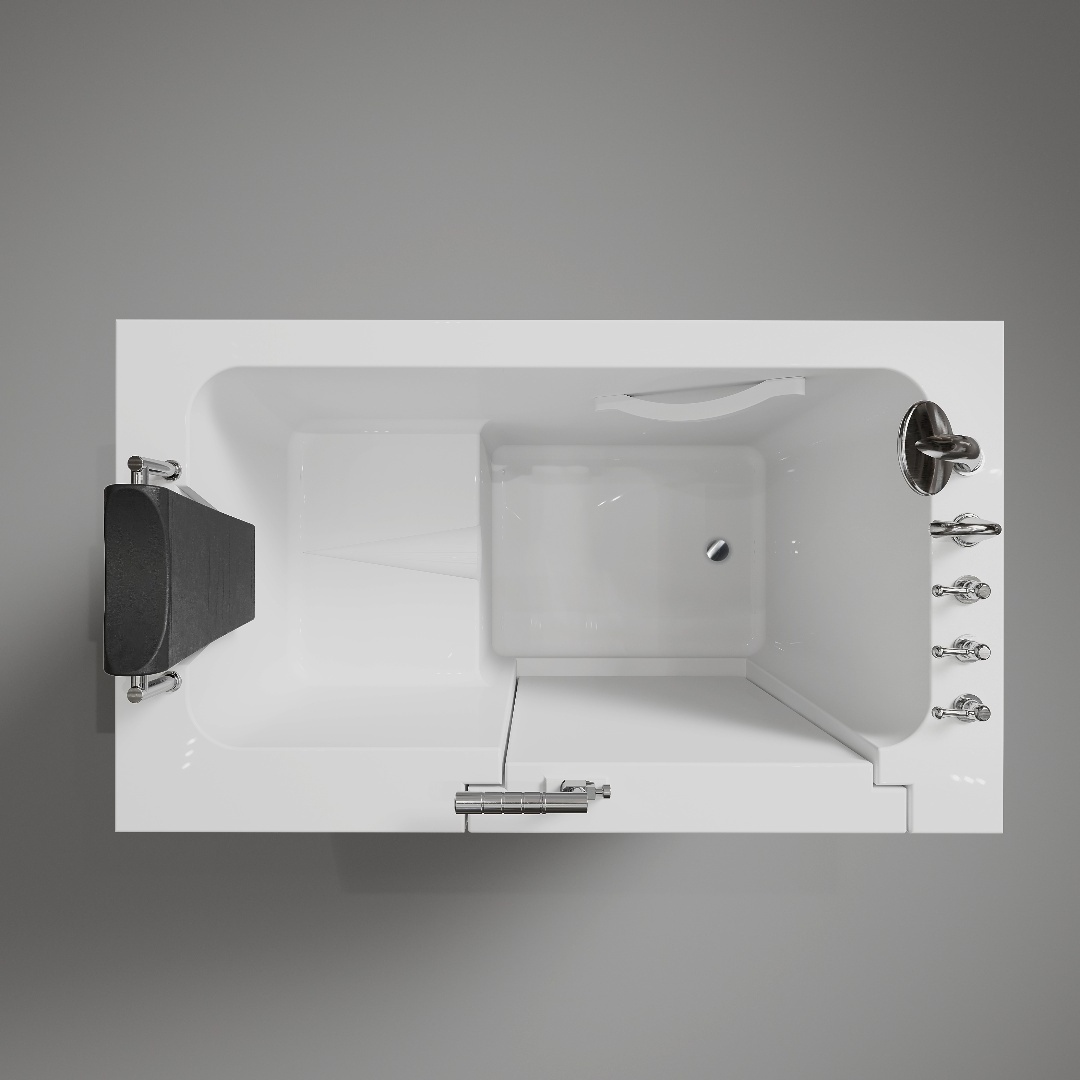 Corner acrylic walk in tub shower combo bathtub for elderly with shower