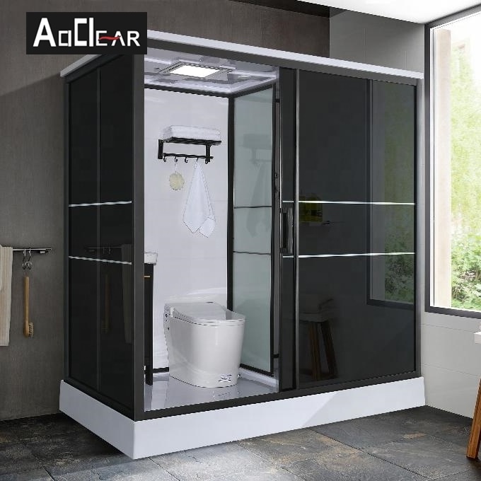 Indoor outdoor shower room and toilet combo all in one portable bathroom units kit